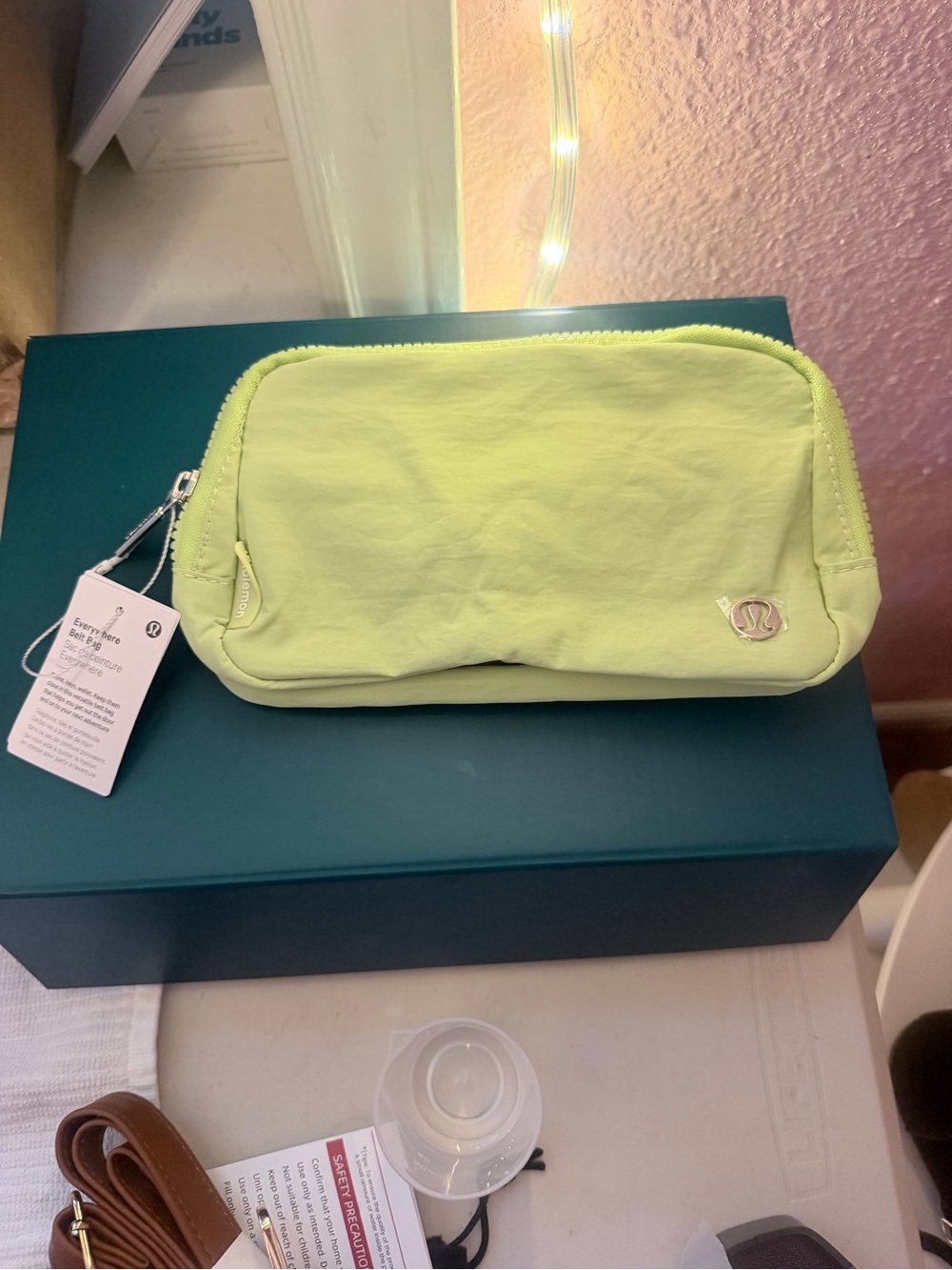lululemon athletica Neon Lime Everyday Essentials Pouch